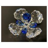 2015 Swarovski Peacock Flower 1 1/2" X 2 1/2"