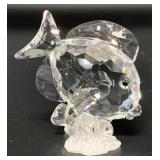 Swarovski Clear Blue Tang Fish 2" X 2"