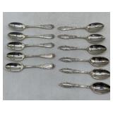 11 sterling silver spoons