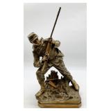 spelter soldier statue