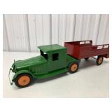Cor Cor Toys Pressed Steel Truck & Trailer
