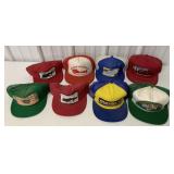 Lot of 8 Tractor Pulling Hats