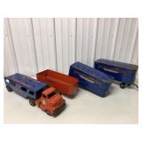 (5) pcs-Buckeye/Dunwell Pressed Steel Toys