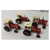 1/64 Ertl Lot of 4 IH Tractors