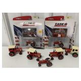 1/64 Ertl Lot of 7 IH Tractors