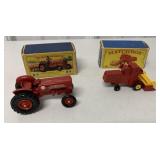 Lot of 2 Matchbox K-4 International Tractor & 65