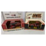 1/64 Ertl Case 8840 Windrower & IH 4WD Tractor