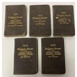 Lot of 5 1930-1935 De Laval Diaries