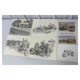 Lot of 6 Tractor Prints and Advertising