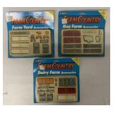 Lot of 3 Ertl Farm Country Accessories Packs