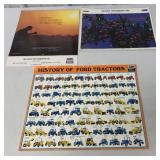 Lot of 3 Ford Calendars and History of Ford