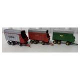 1/64 Lot of 3 Forage Wagons