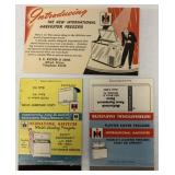 Lot of 3 IH Freezer Advertising