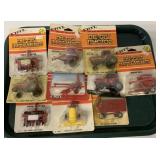 1/64 Ertl Lot of 10 IH Tractors and Implements in