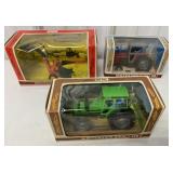 1/32 Lot of 3 Britains Tractors and Implements