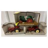 1/32 Ertl Lot of 3 David Brown 990 and JD Overtime