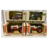 1/32 Ertl Lot of 4 Case 1690, IH 784 and JD 3140