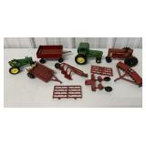 Lot of 10 Tractors and Implements