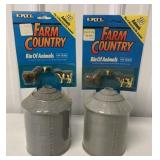 2-1/64 scale Ertl Farm Country Bins of Animals