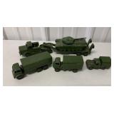 Lot of 4 Dinky Toy Military Trucks