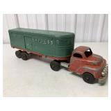 Hubley Kiddie Toy Motor Express Truck & Trailer