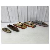 (5) Wooden Boats