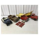 (4) Tonka Truck/Dump Truck/Air Force Jeep