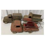 Lot of 3 Tonka and Structo Trucks