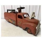 Marx Dept 6 Pressed Steel Ride-On Fire Engine