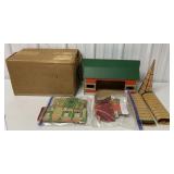 Milton Bradley Co. Cardboard Farm-Barn, House