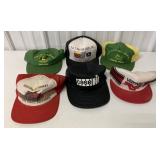 Lot of 6 Farm Hats