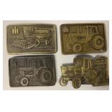 Lot of 4 IH Belt Buckles