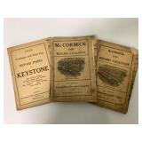 3 McCormick and Keystone Repair Part Catalogs