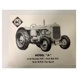 Allis Chalmers Model A Single Sheet