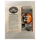 McCormick-Deering "Field and Belt" Brochure