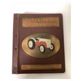 Ford Parts Price Information Binder EMPTY