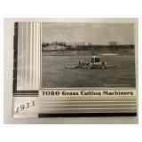 1933 TORO Grass Cutting Machinery Brochure
