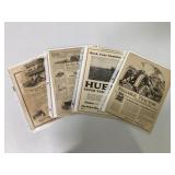 4 Tractor Magazine Pages, Huber,Hession