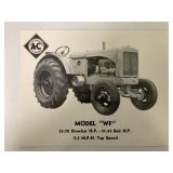Allis Chalmers WF Tractor Single Sheet