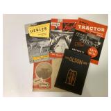 5 Farm Equipment Cattle Adv. Pieces/Brochures