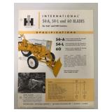 IH 54-A, 54-L and 60 Blades Brochure