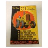 Minneapolis-Moline "GT" Tractor Brochure