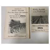 2 Rock Island Cultivator Brochures for Caterpillar