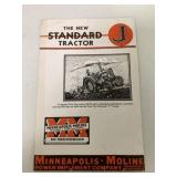Minneapolis-Moline Standard J Tractor Brochure