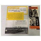 (2) Caterpillar Brochures