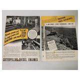 (2) Caterpillar Brochures