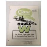 Cletrac Model W Crawler Tractors Brochure