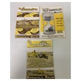 3 Minneapolis-Moline Brochures-Harvestor/other