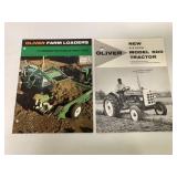 (2) Oliver Farm Loaders/500 Tractor Brochures
