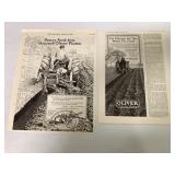 (2) Oliver Tractor Magazine Advertisements
